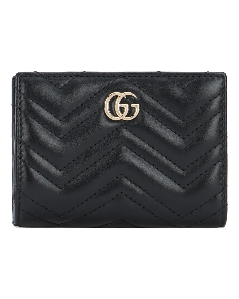Gucci chevron logo wallet - Schwarz Schwarz