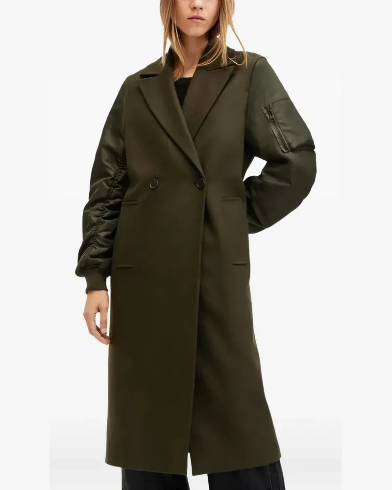 AllSaints wool-blend double-breasted coat - Grün Grün