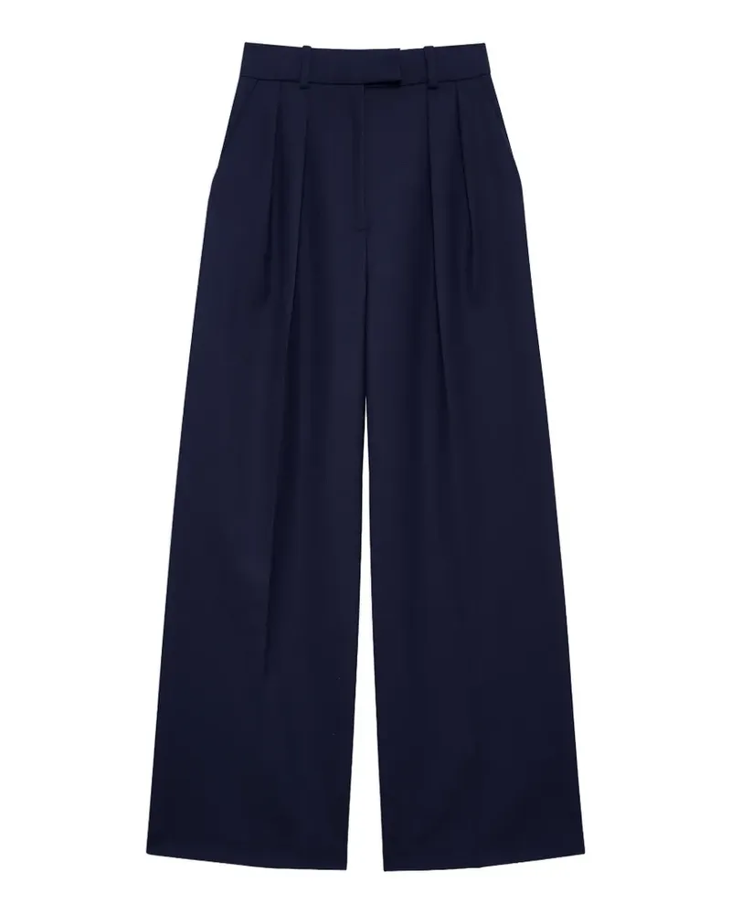 Anine Bing pleated palazzo trousers - Blau Blau