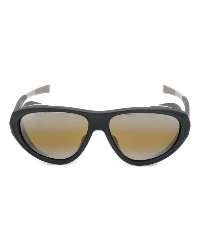 Vuarnet Sonnenbrille mit geometrischem Gestell - Schwarz Schwarz
