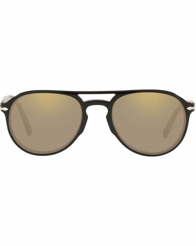 Persol Polarisierte Pilotenbrille - Schwarz Schwarz