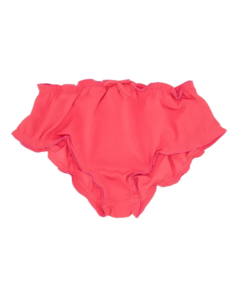 Vivetta ruffled bow-detail briefs - Rot Rot
