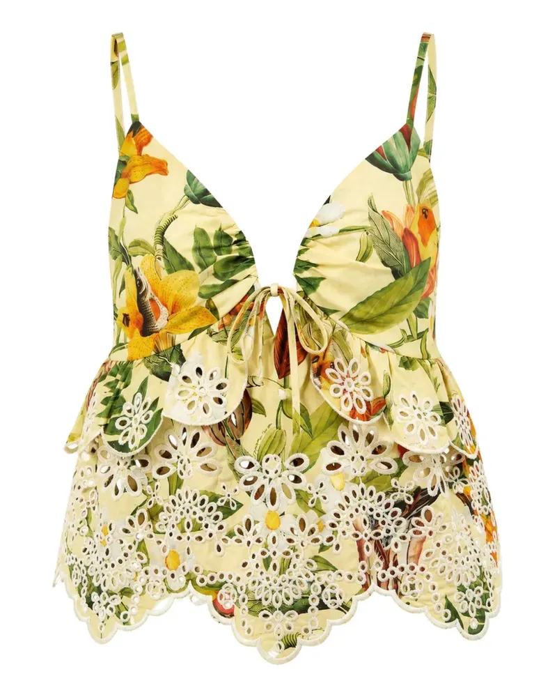 FARM Rio ruffled blouse - Gelb Gelb