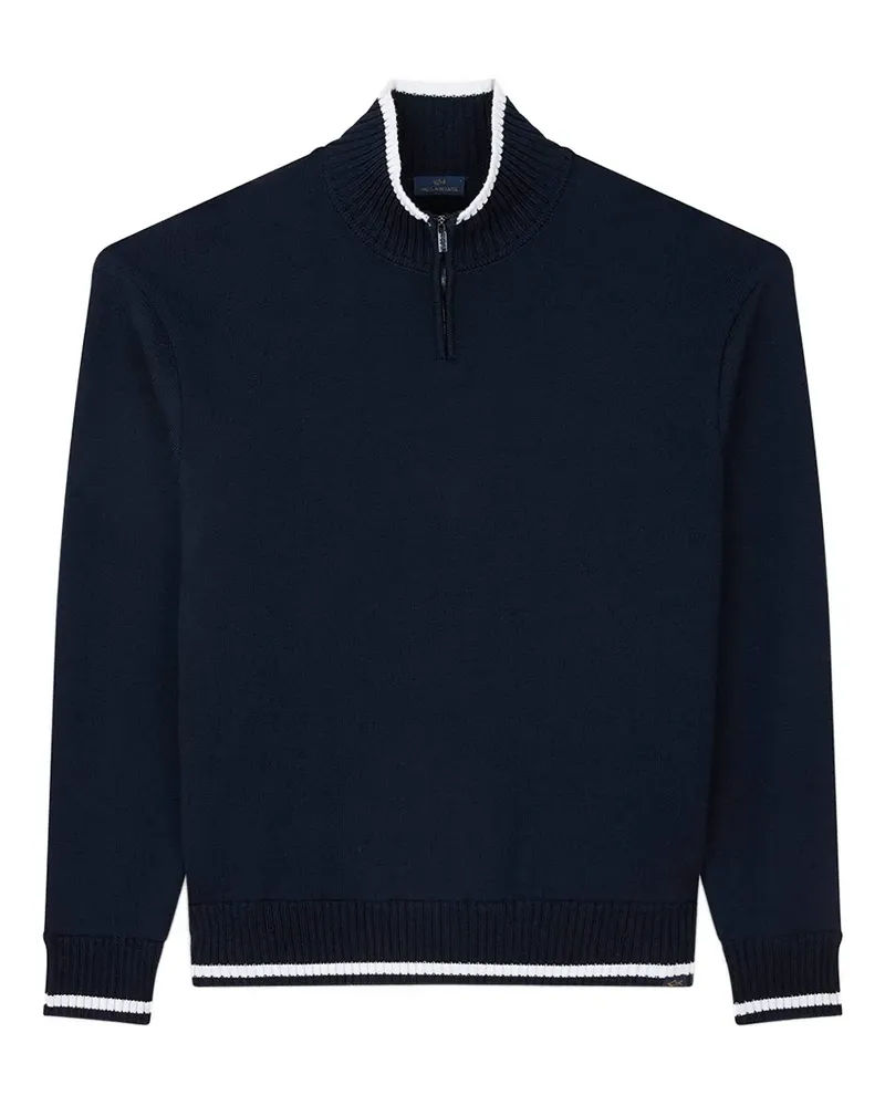 Paul & Shark half-zip wool sweater - Blau Blau