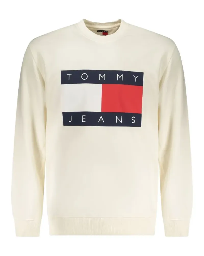 Tommy Hilfiger logo-print cotton sweatshirt - Nude Nude