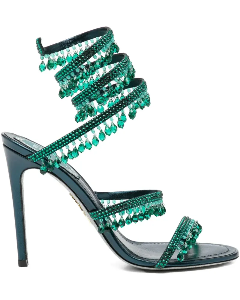 René Caovilla 100mm Chandelier sandals - Grün Grün