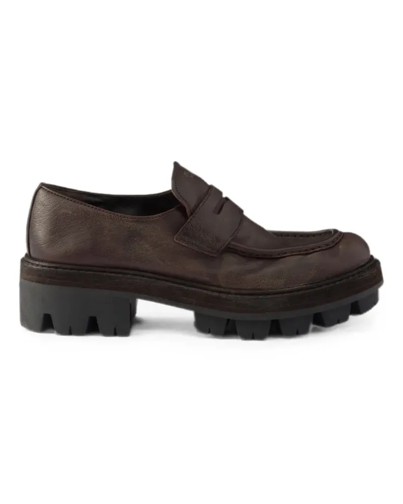 Prada leather loafers - Braun Braun