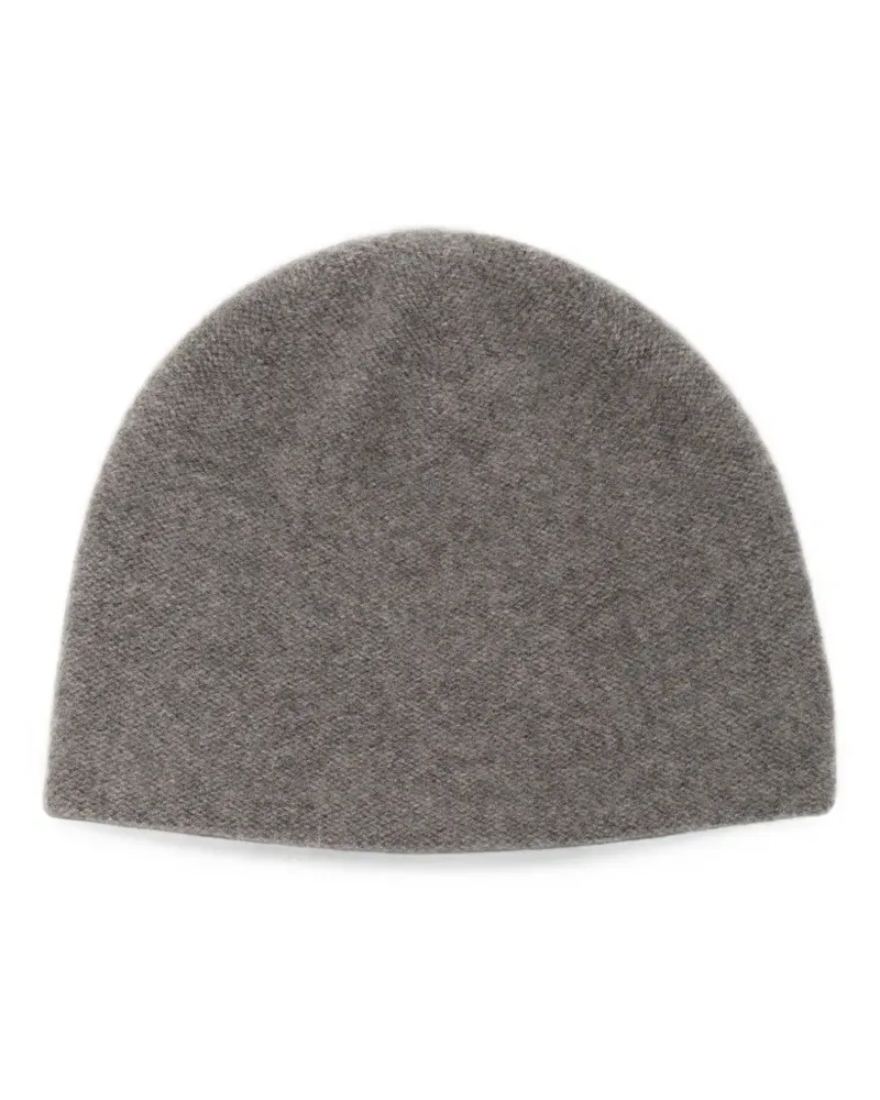 N.Peal Beanie im Layering-Look - Grau Grau
