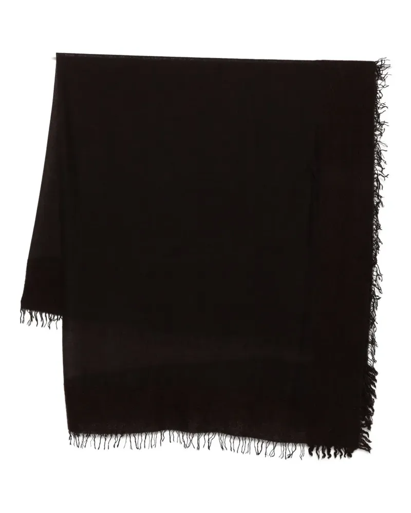 Faliero Sarti Schal mit Fransen - Schwarz Schwarz