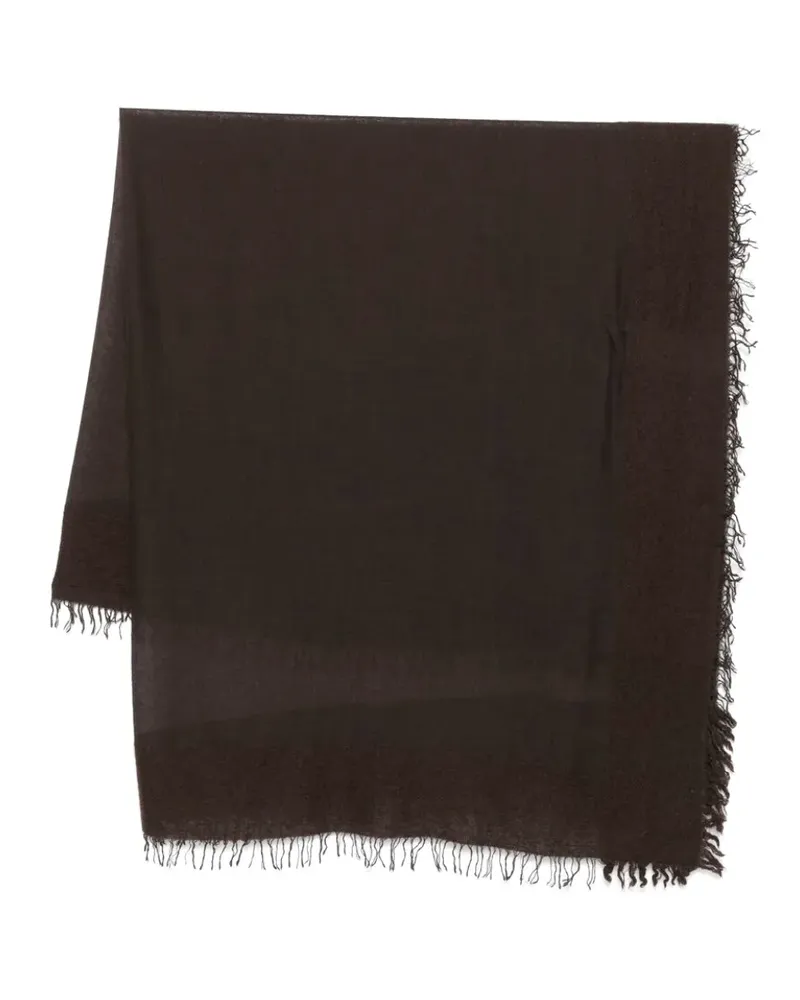 Faliero Sarti Schal mit Fransen - Braun Braun