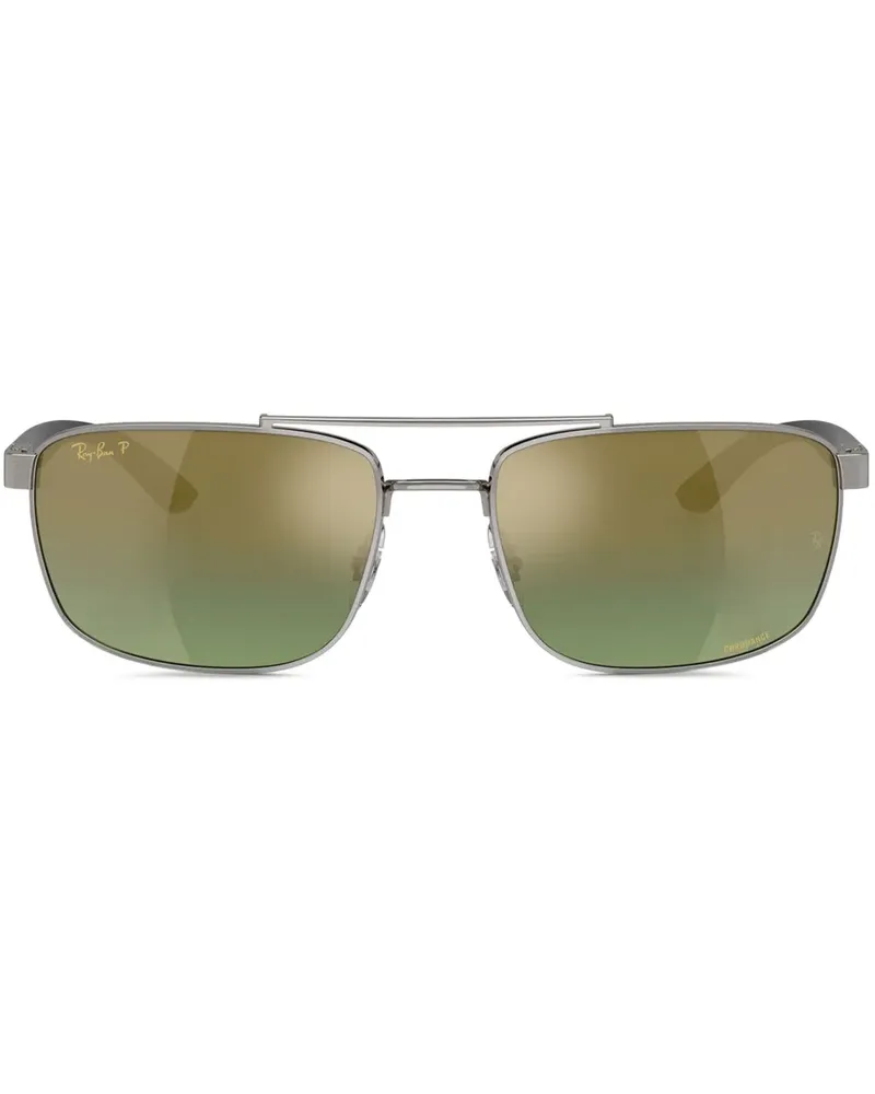 Ray Ban Sonnenbrille mit eckigem Gestell - Grau Grau