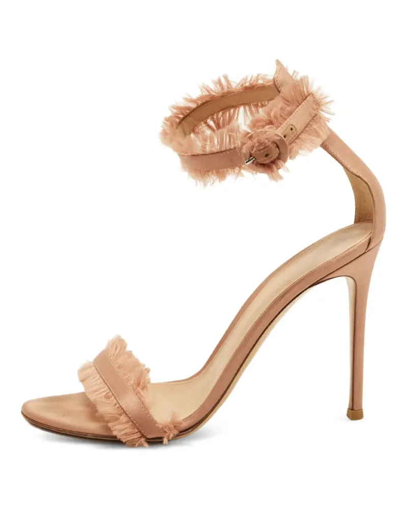 Gianvito Rossi Caribe Sandalen mit Fransen - Rosa Rosa