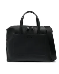 Calvin Klein Strukturierte Laptoptasche mit Logo Schwarz