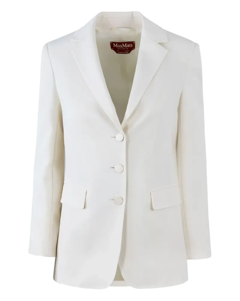 Max Mara Blazer mit drei Knöpfen - Weiß Weiß