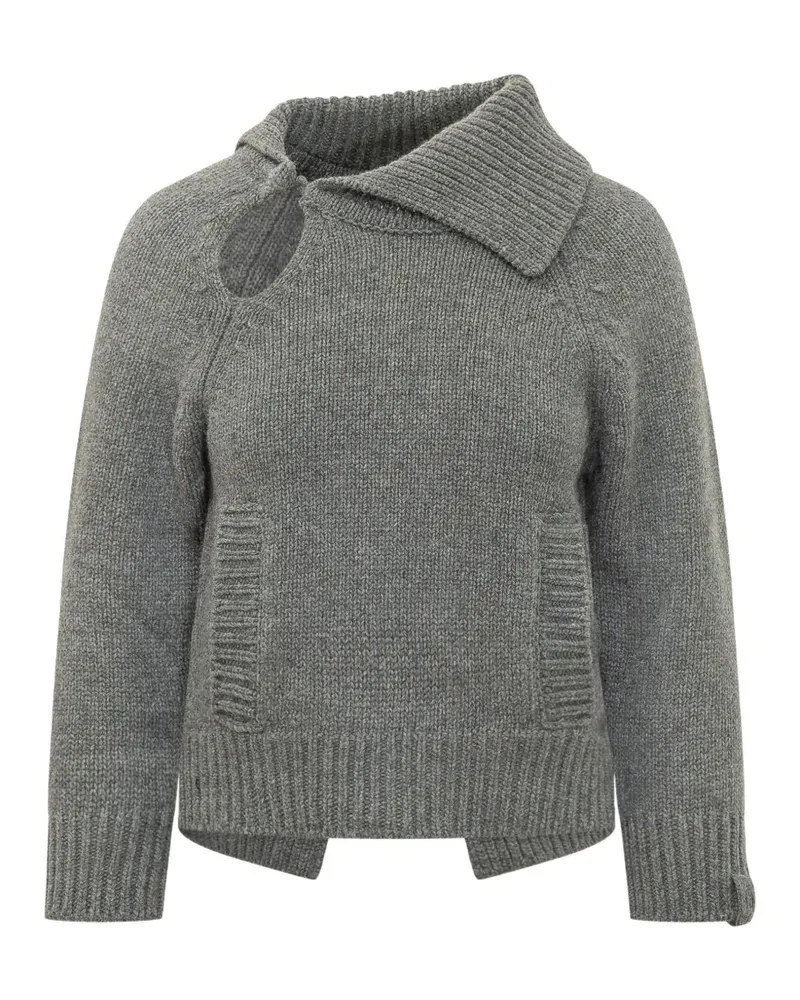 Victoria Beckham Pullover mit asymmetrischem Kragen - Grau Grau