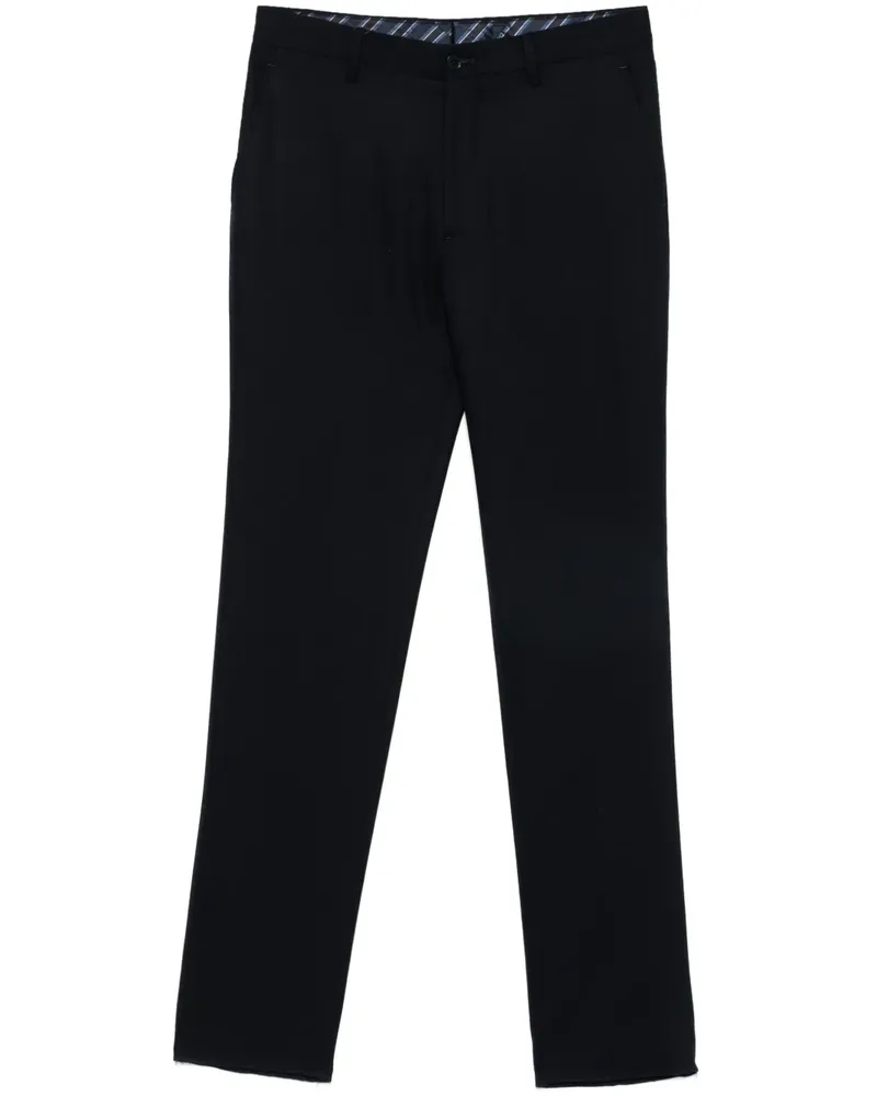 Etro Klassische Twill-Hose - Blau Blau