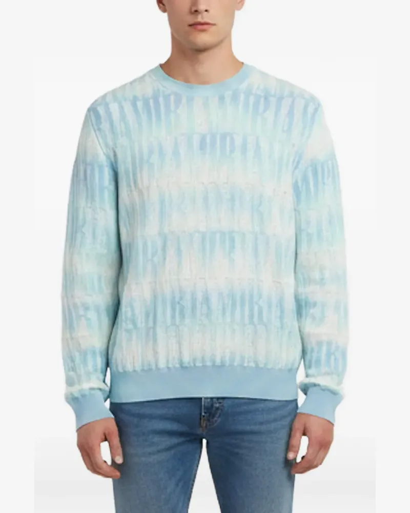 Amiri Pullover mit Farbverlauf-Logo - Blau Blau