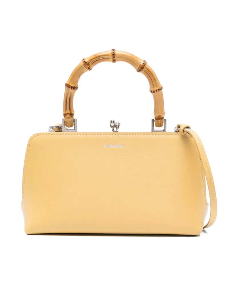 Jil Sander Mini Goji Clutch mit Bambushenkel - Gelb Gelb