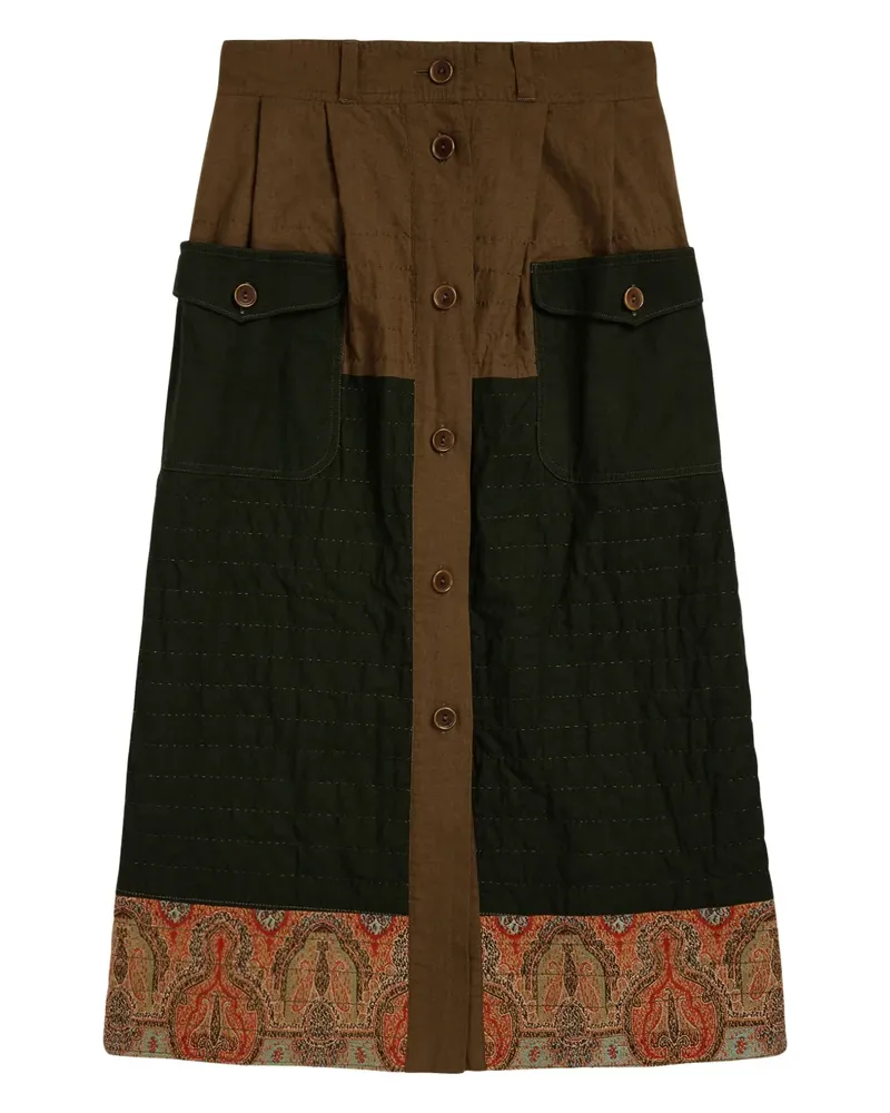 Ralph Lauren Midirock mit Einsätzen - Grün Grün
