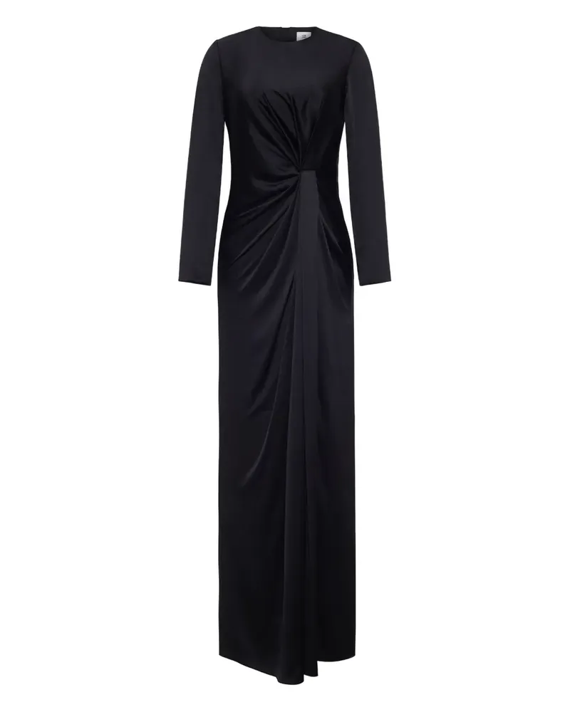 Adam Lippes Salome Maxikleid mit Knoten - Schwarz Schwarz