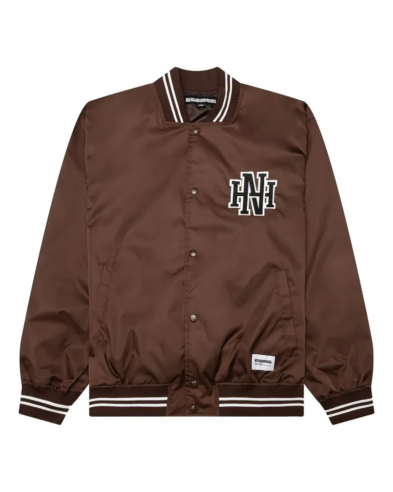 Neighborhood Bomberjacke mit Logo - Braun Braun