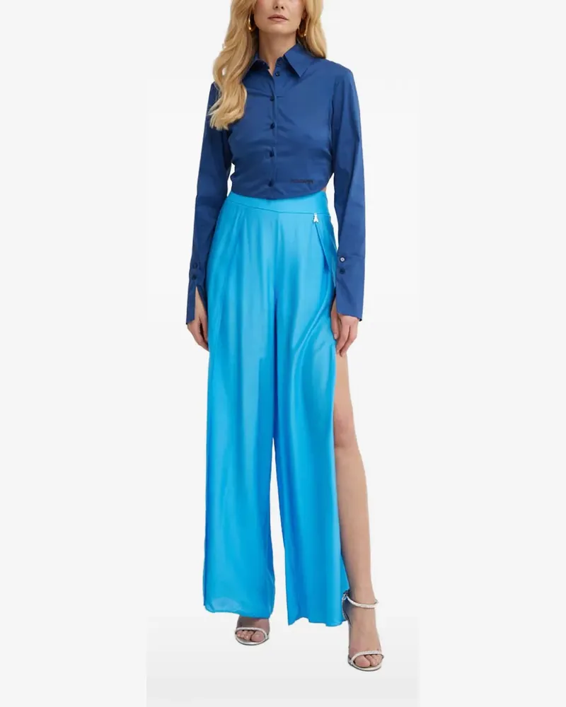 Patrizia Pepe logo buttoned shirt - Blau Blau