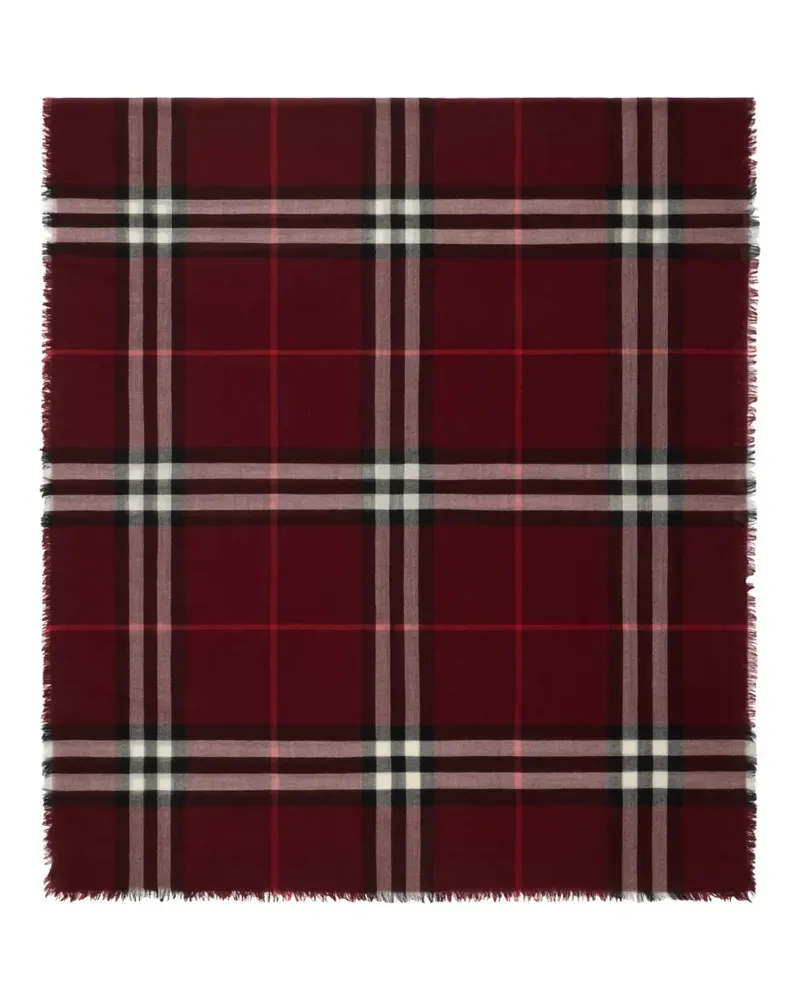 Burberry Karierter Schal - Rot Rot