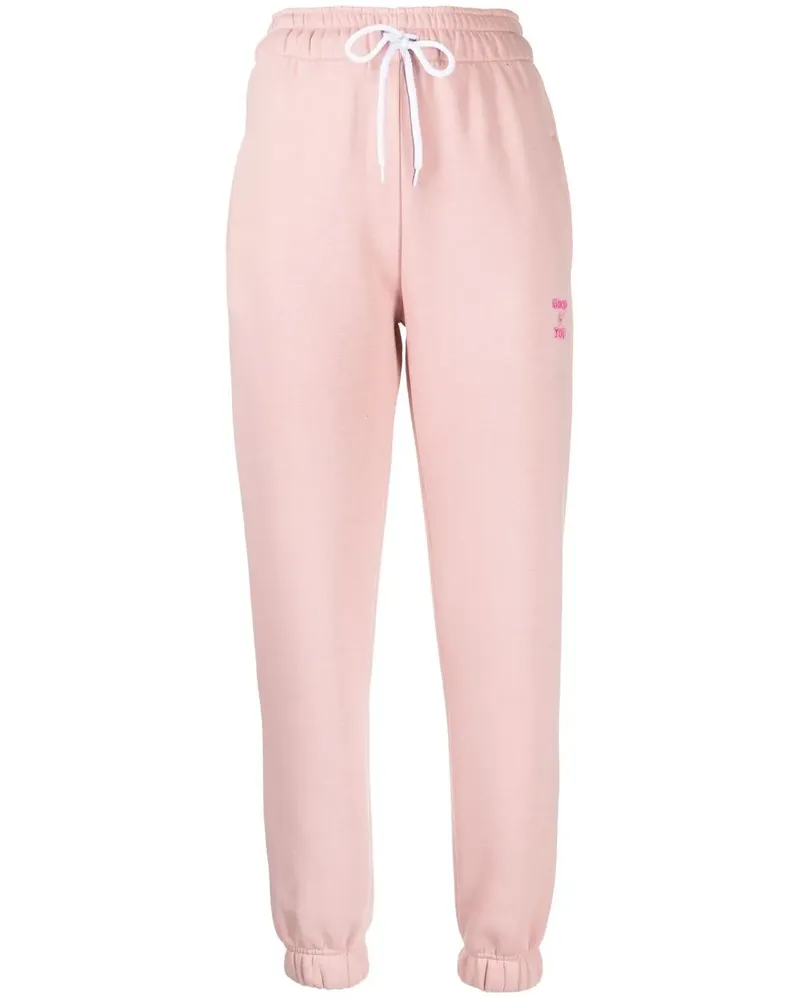 BAPE Jogginghose mit Slogan-Stickerei - Rosa Rosa