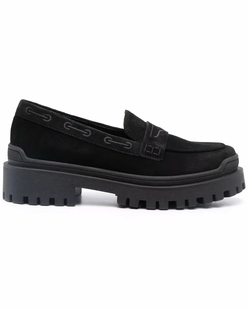 Baldinini Crost Penny-Loafer - Schwarz Schwarz