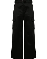 Sacai Weite Cargohose Schwarz