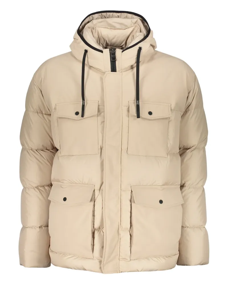 Herno Wattierte Jacke mit verstellbarer Kapuze - Nude Nude