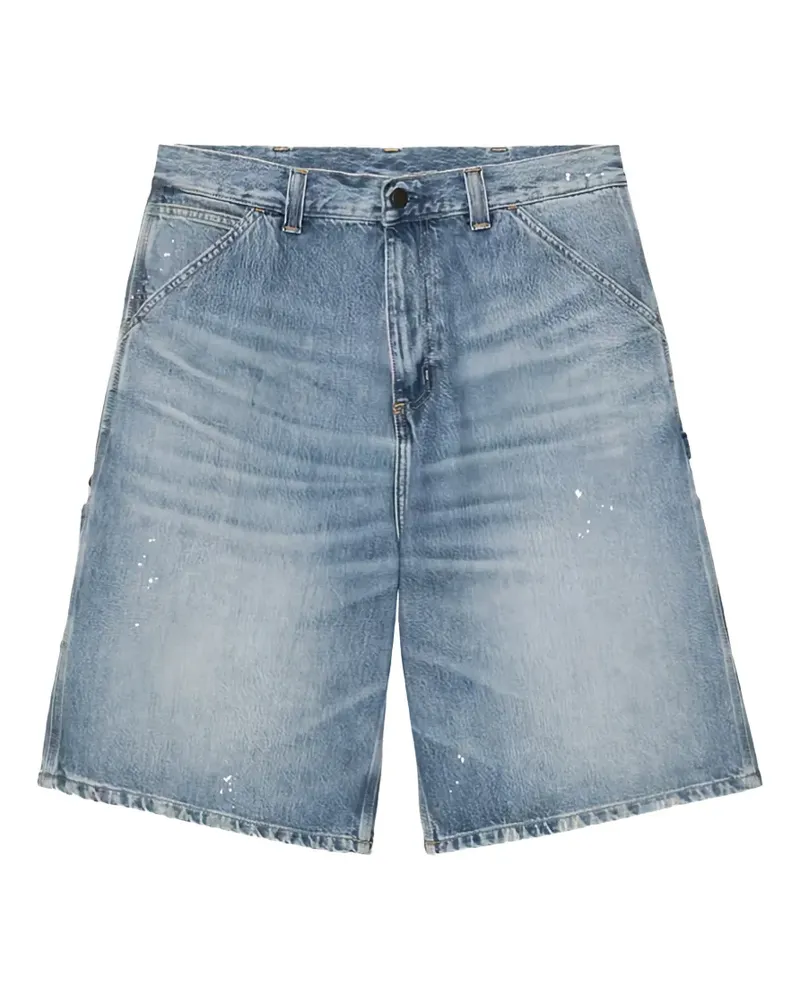 Carhartt WIP paint-splatter shorts - Blau Blau