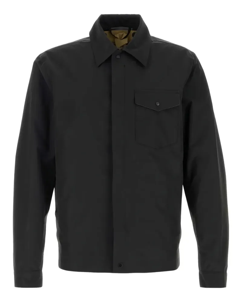 Ten c Bonded Hemdjacke im Utility-Look - Schwarz Schwarz