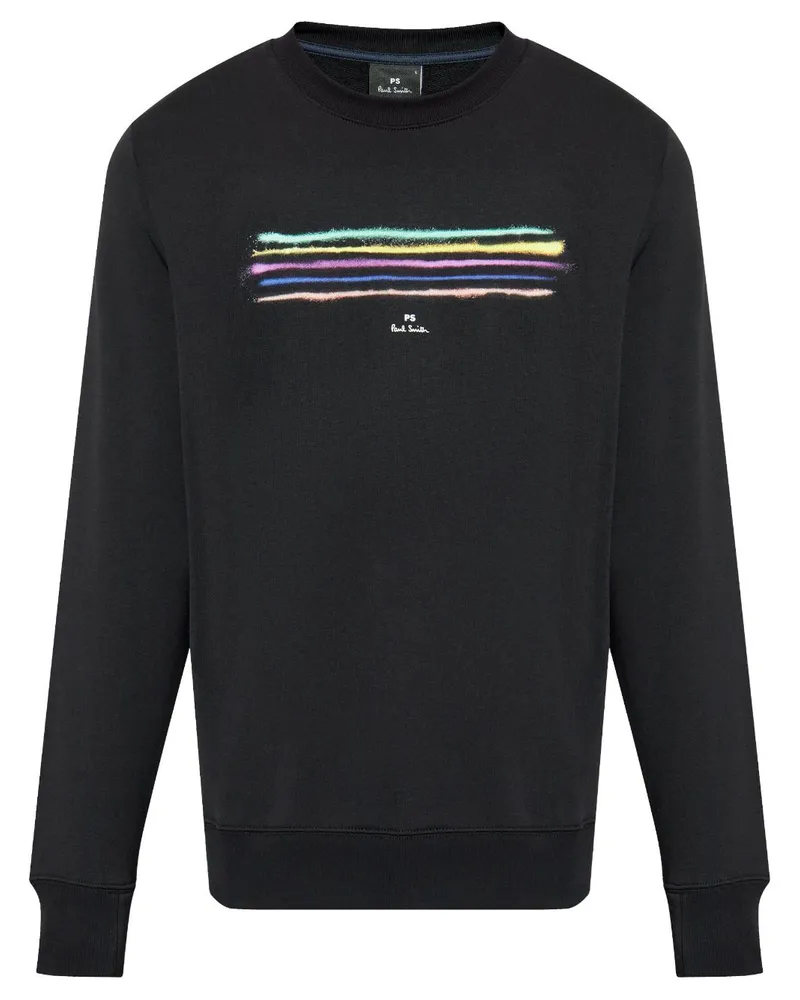 Paul Smith Sweatshirt mit Streifendetail Schwarz