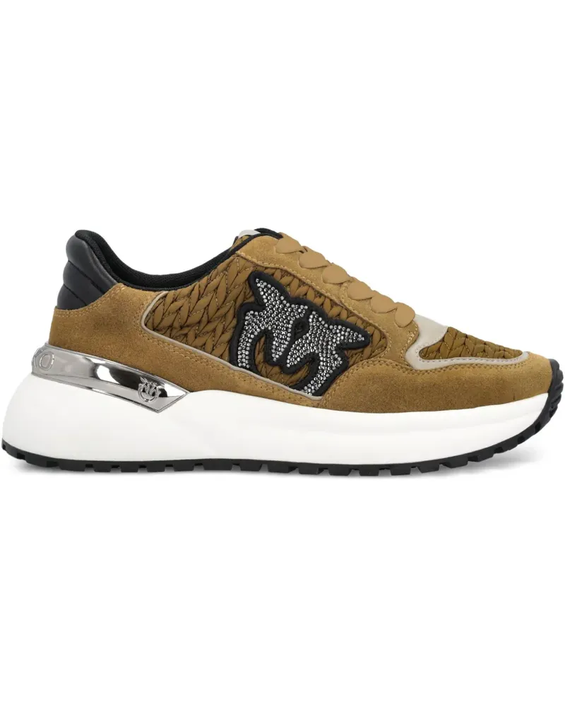 Pinko Sneakers mit Logo-Patch - Braun Braun