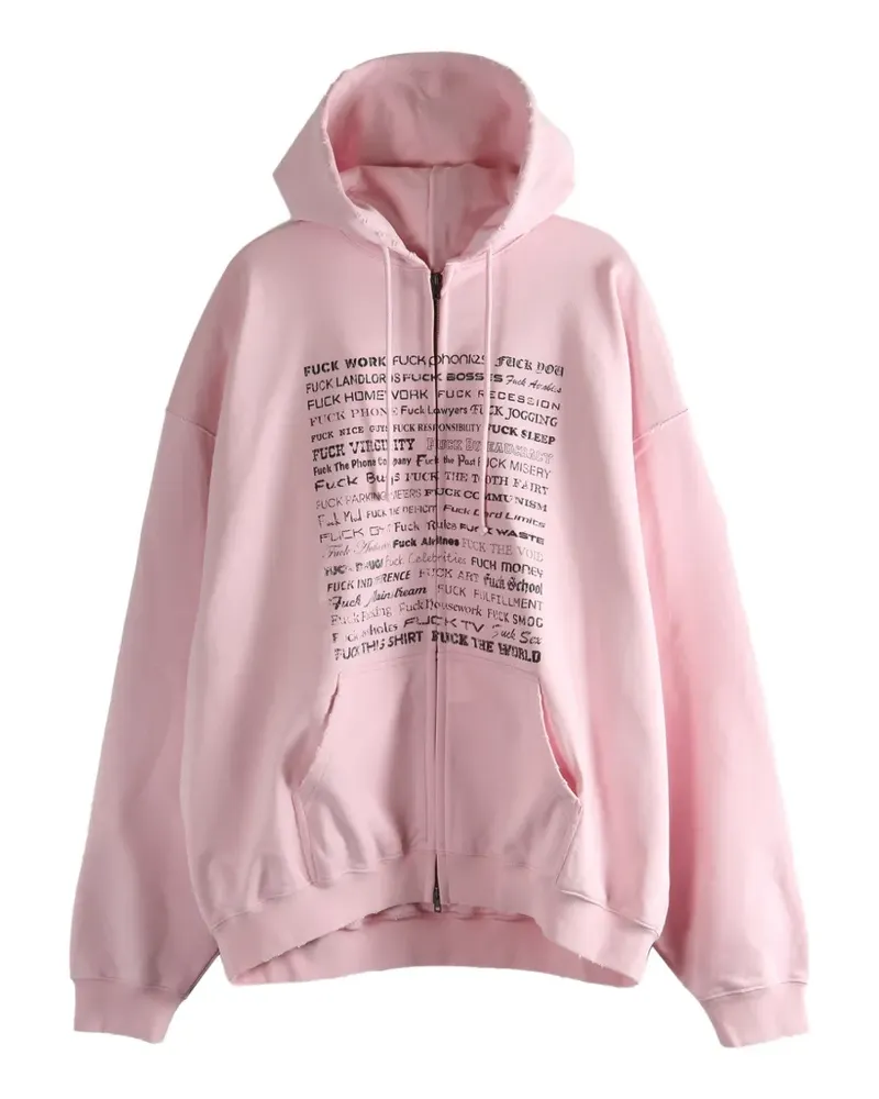 VETEMENTS zip hoodie - Rosa Rosa