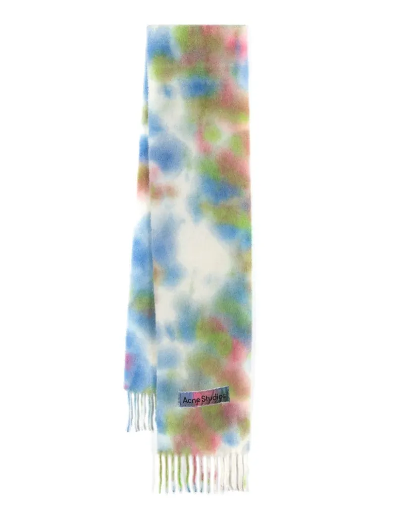 Acne Studios Schal mit Batikmuster - Grün Grün