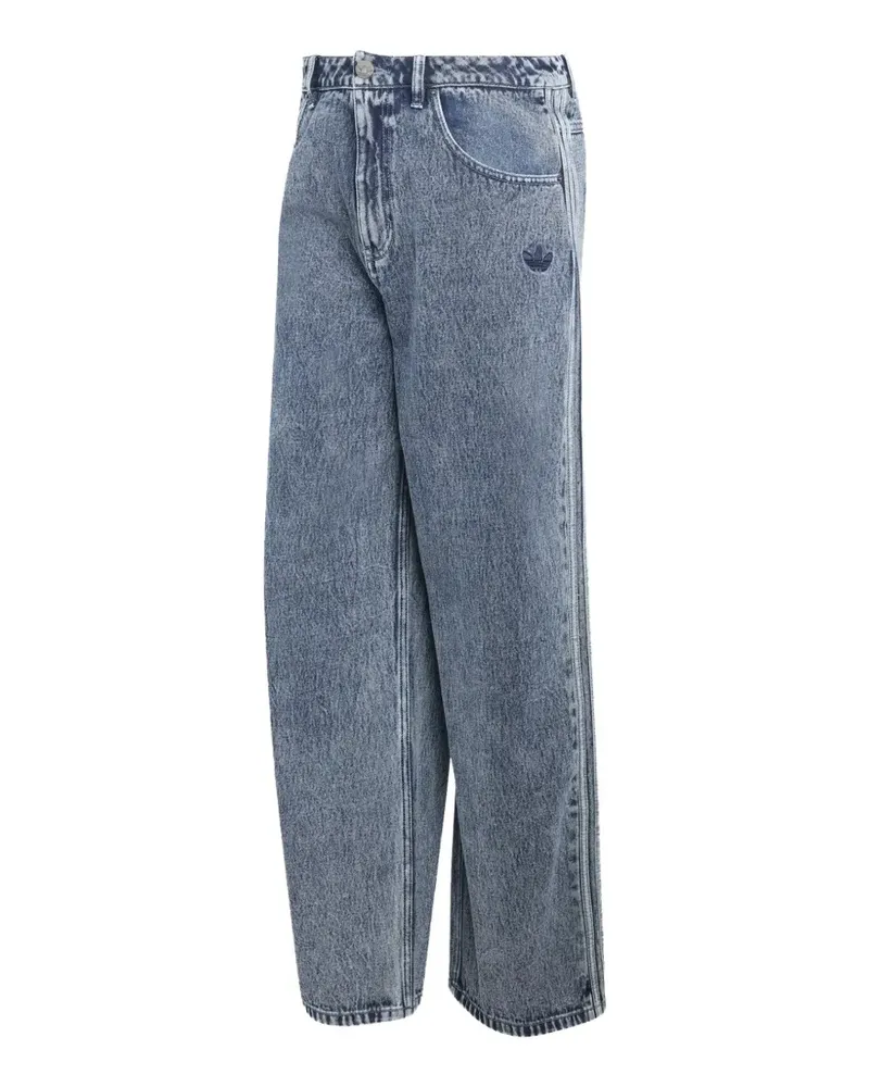 adidas Jeans mit Logo-Stickerei - Blau Blau