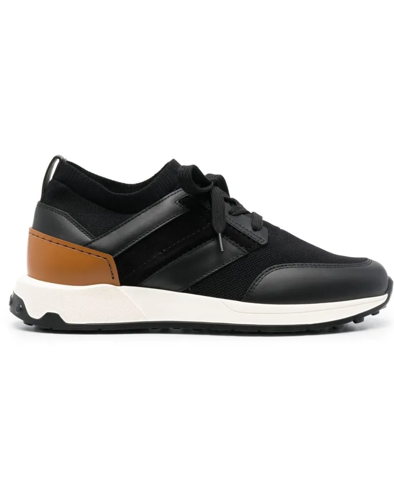 TOD'S Sneakers mit Kontrasteinsätzen - Schwarz Schwarz