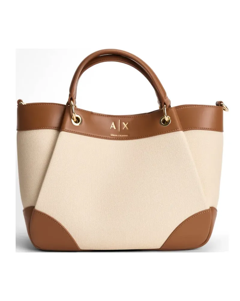 Armani Exchange top-handle shoulder bag - Nude Nude