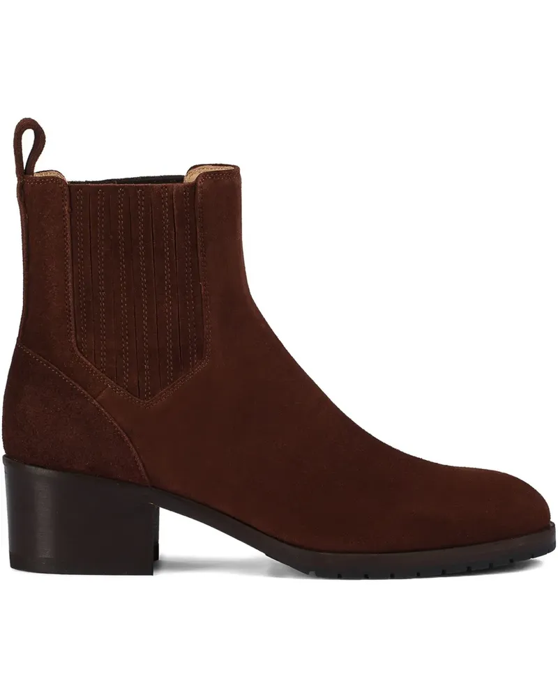 Doucal´s elastic-panel suede boots - Braun Braun