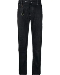 Incotex Straight-Leg-Jeans mit Logo-Patch Blau