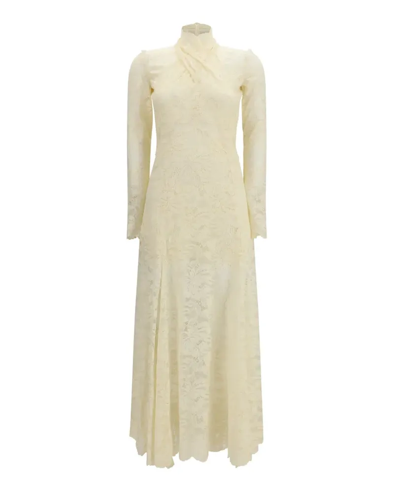 Paco Rabanne Robe Midikleid - Nude Nude