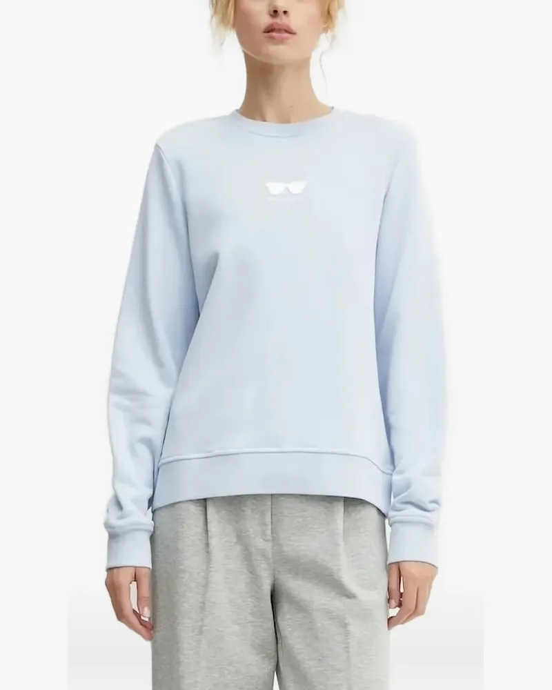 Karl Lagerfeld T-Shirt mit Sonnenbrillen-Stickerei - Blau Blau