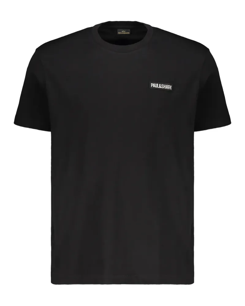 Paul & Shark crew-neck print T-shirt - Schwarz Schwarz