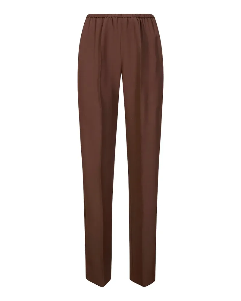forte_forte elasticated trousers - Braun Braun