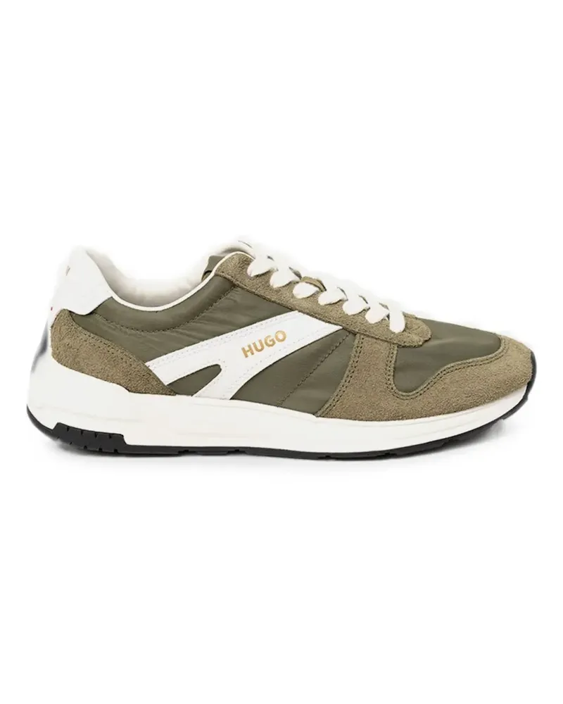 HUGO BOSS Nymf sneakers with suede trim and logo details - Grün Grün