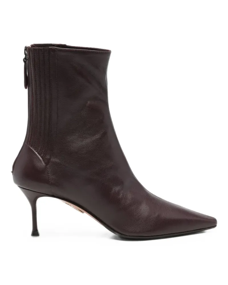 Aquazzura Saint Honoré leather ankle boots - Violett Violett