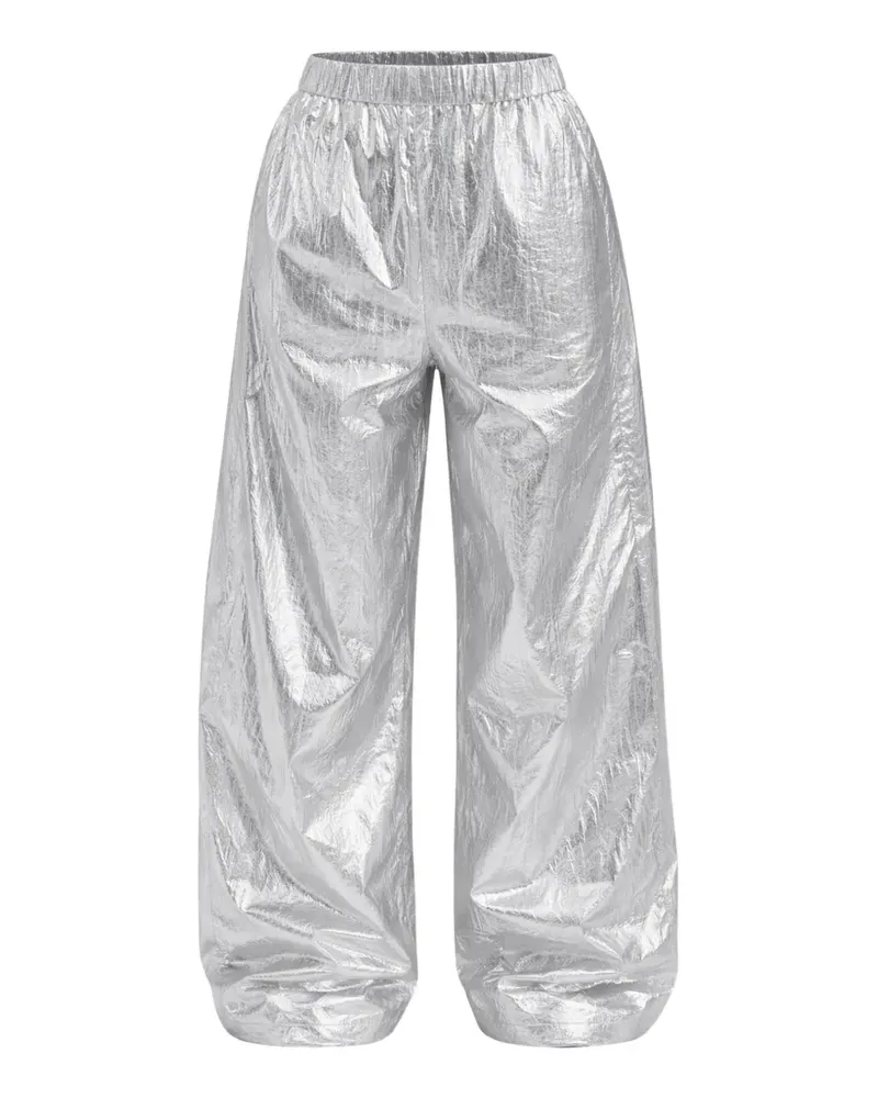 tibi Winslow metallic trousers - Silber Silber