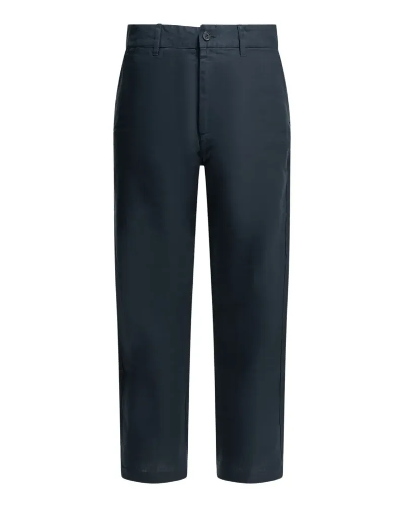 NN 07 Aden straight-leg linen chinos - Blau Blau